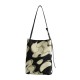 Cowhide Handheld Knitted Pattern Shoulder Bag - Memoo.com